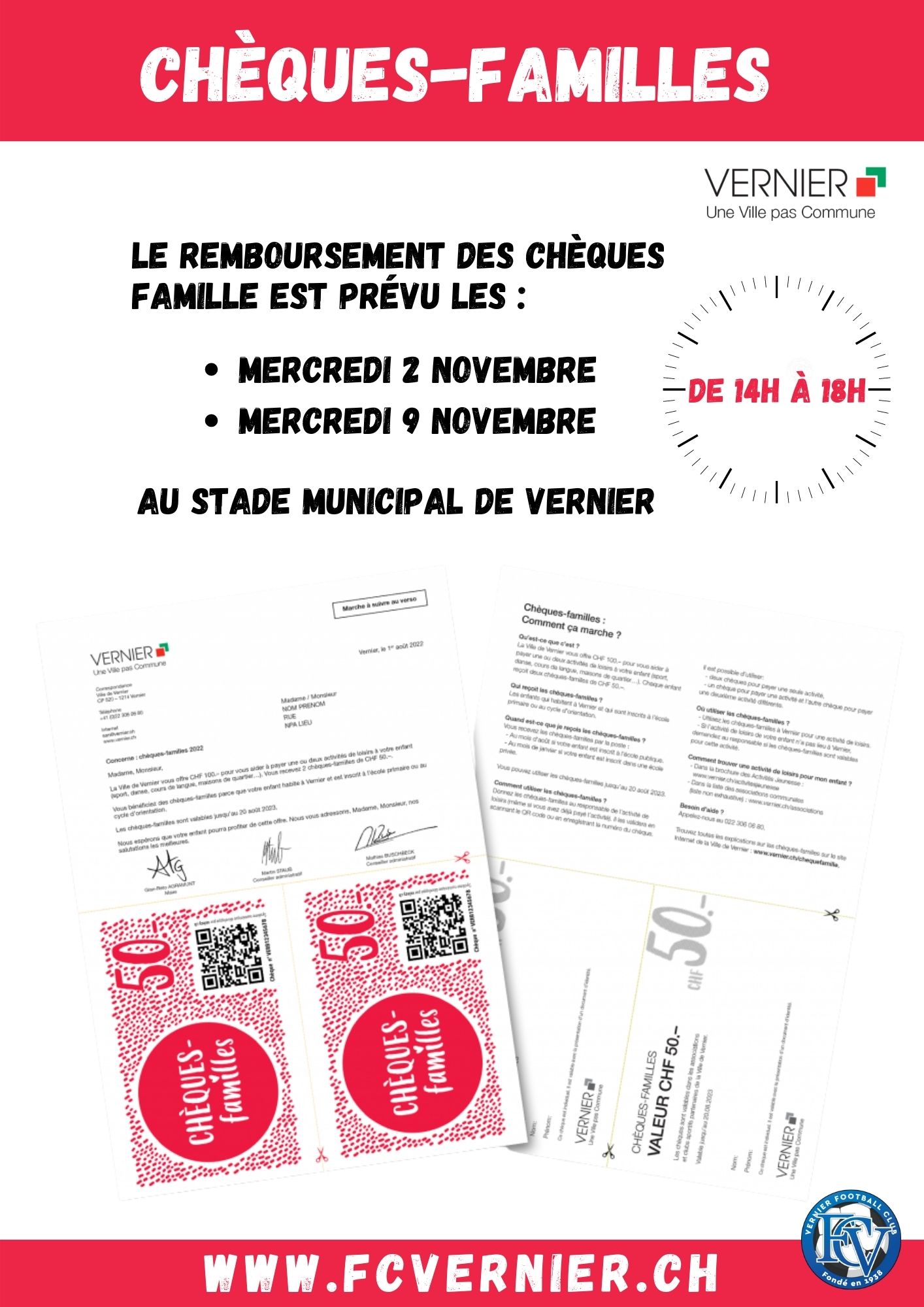 Chèques famille - Remboursement 2022
